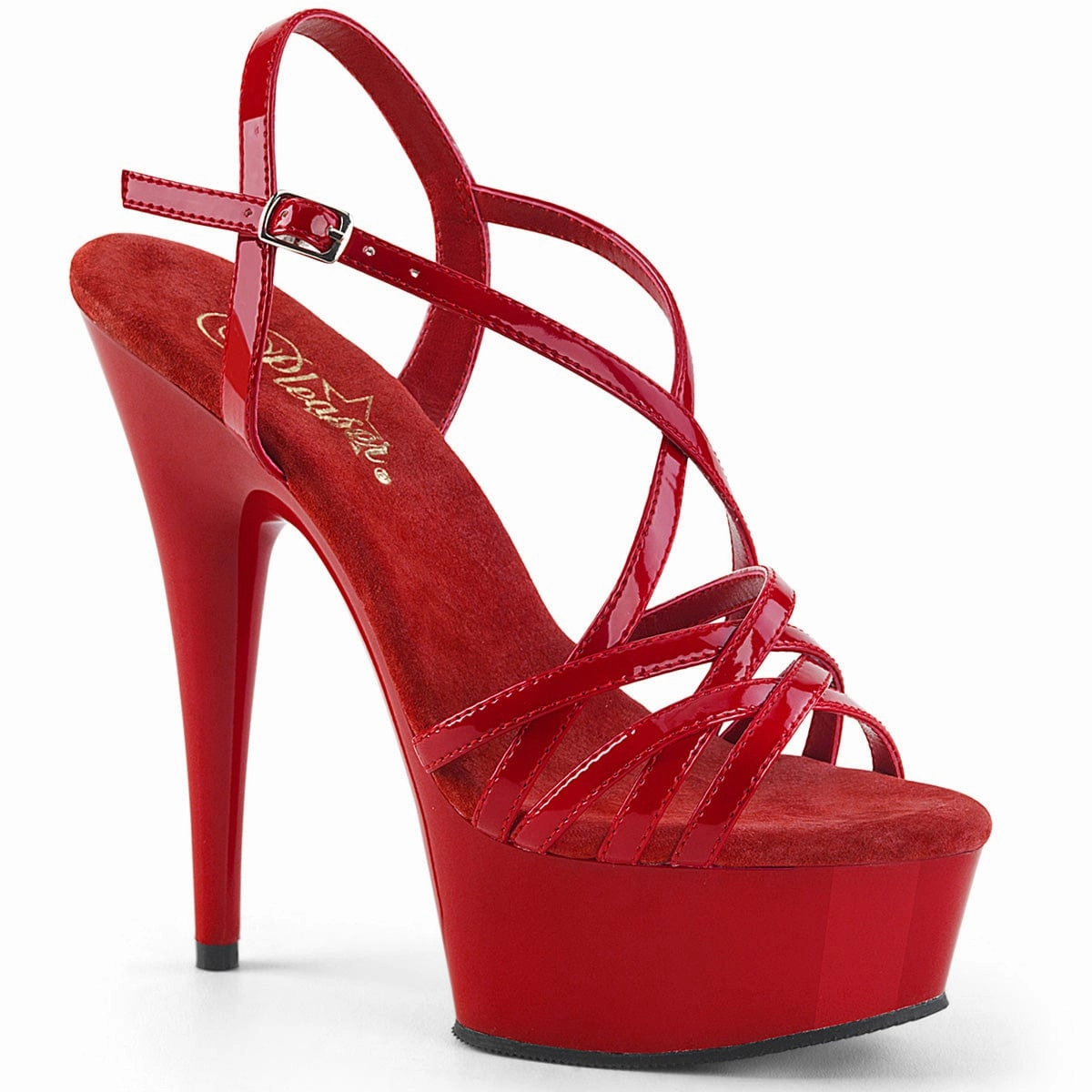 Comfortable Footwear for Every Day Sunny Day DELIGHT-613 Red Patent/Red
