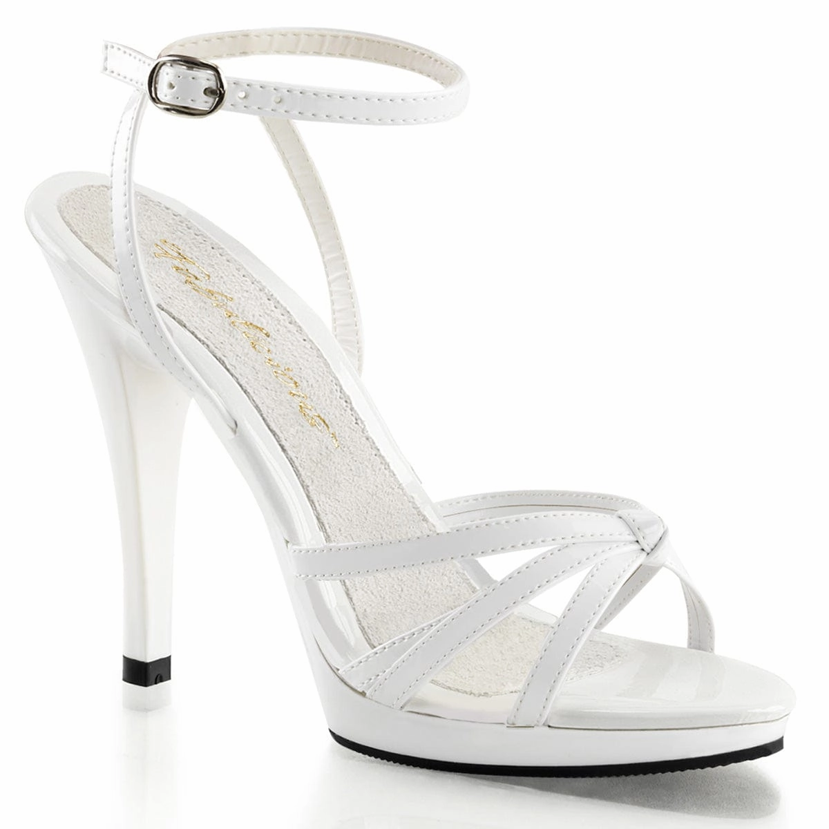 FLAIR-436 White Patent/White Trendy Footwear Design