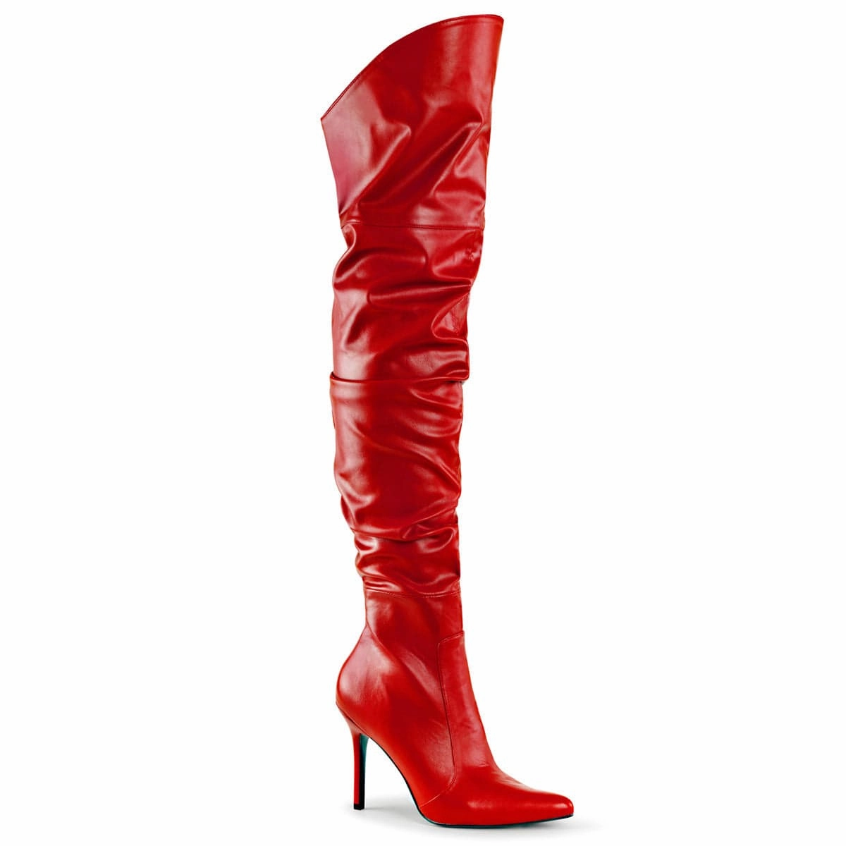 CLASSIQUE-3011 Red Faux Leather Cushioned