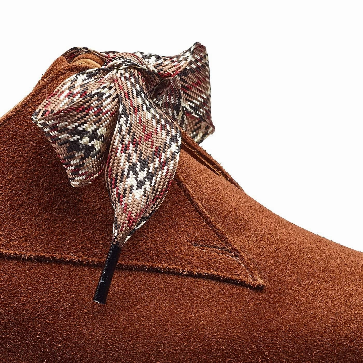 Lisa Polo Brown Calf Suede Jewelry Launch French Edge