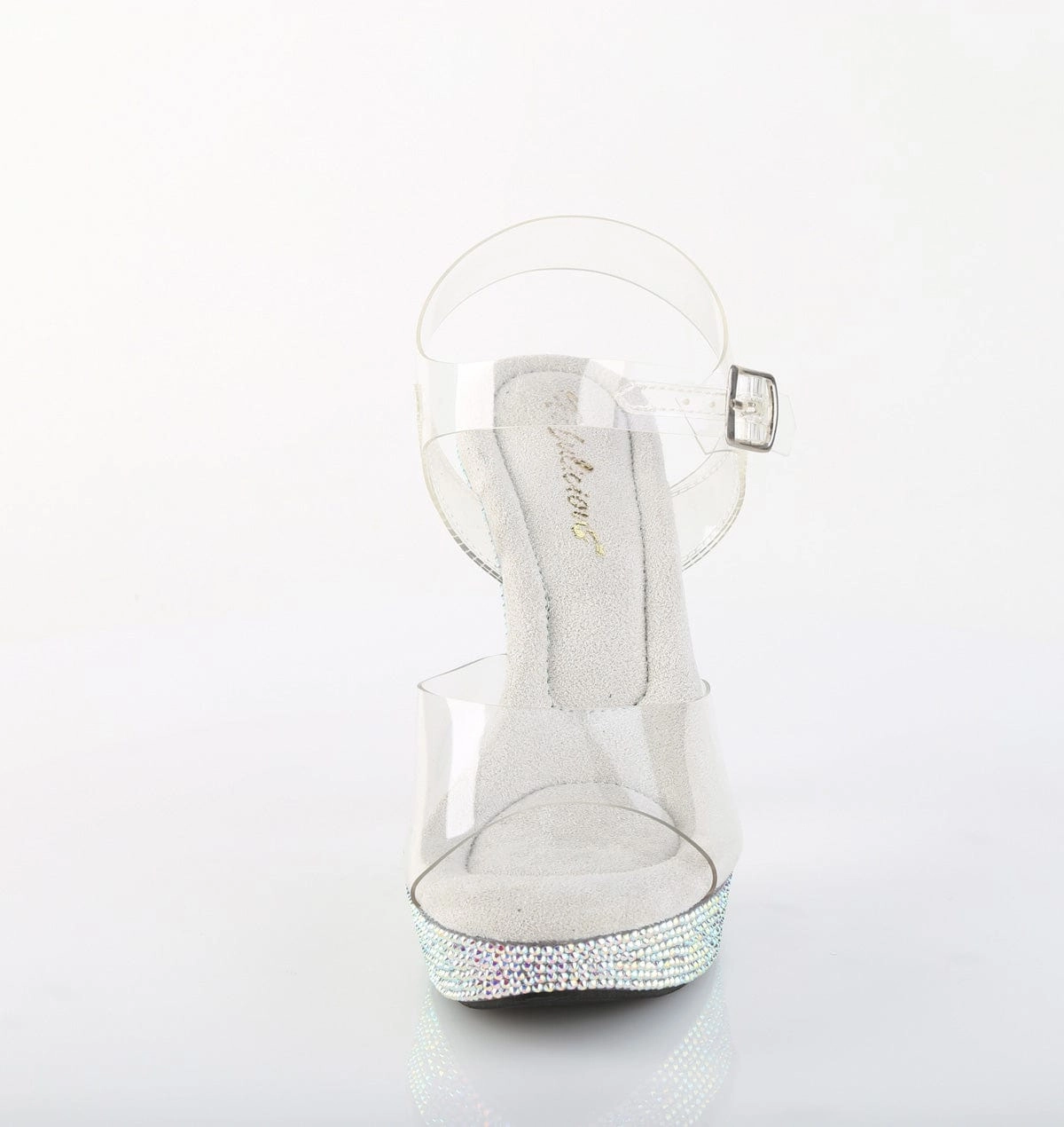 Comfortable fit Sun Guard COCKTAIL-508DM Shoes Clear/Silver Multi Rhinestone