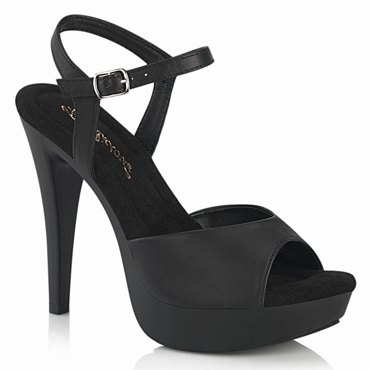 COCKTAIL-509 Shoes Black Faux Leather/Black Matte Street Cool Hill Walk