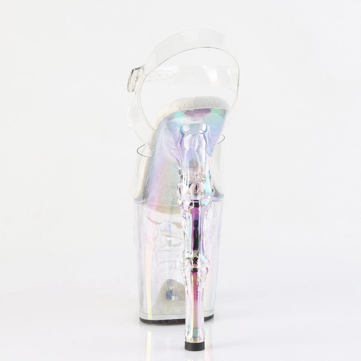 RAPTURE-808HT Platform Shoes Clear/Holo Tinted Leg Ease
