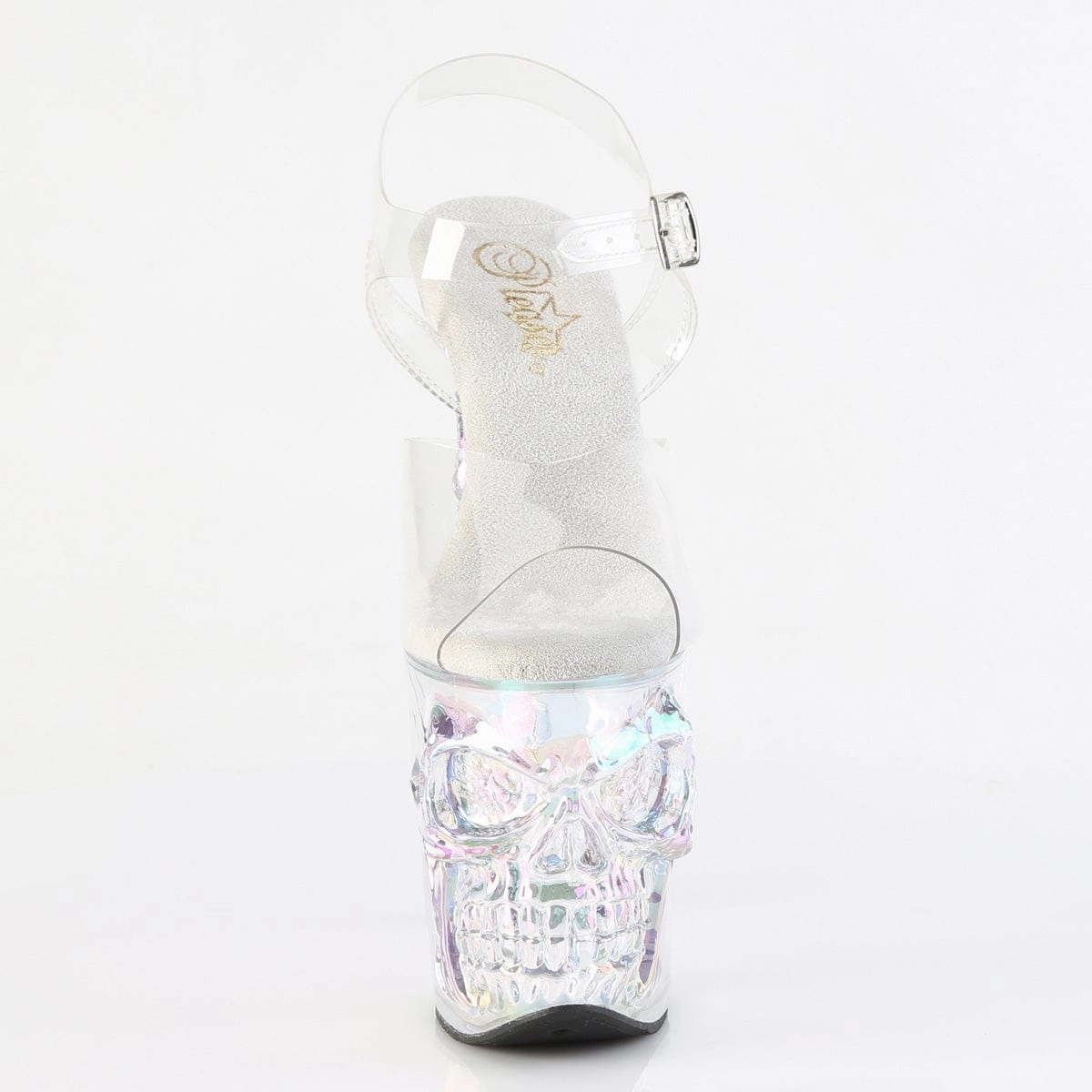 RAPTURE-808HT Platform Shoes Clear/Holo Tinted Cutout Walk Style