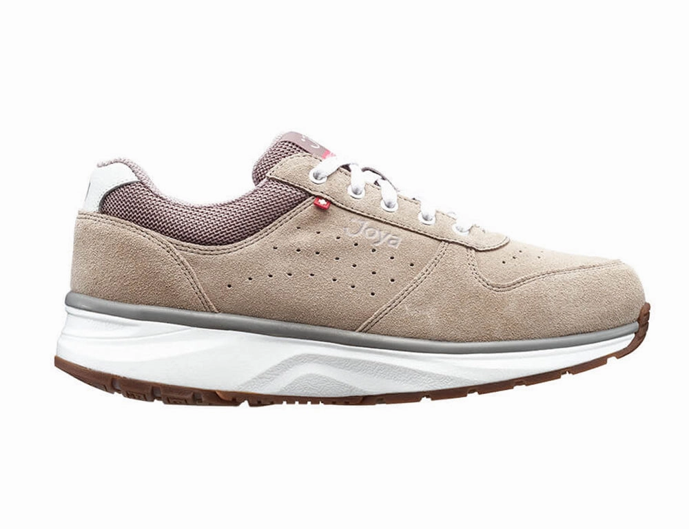 Dark Edge Low Arch Womens Active Dynamo Classic Beige Trainers