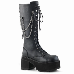 RANGER-303 Black Faux Leather Silent Walk