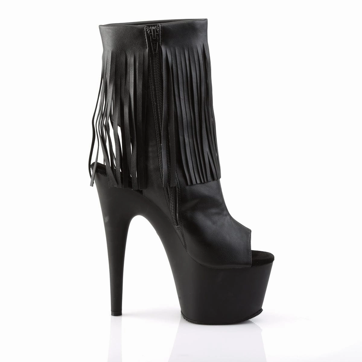 ADORE-1019 Black Faux Leather/Black Matte Free Soul
