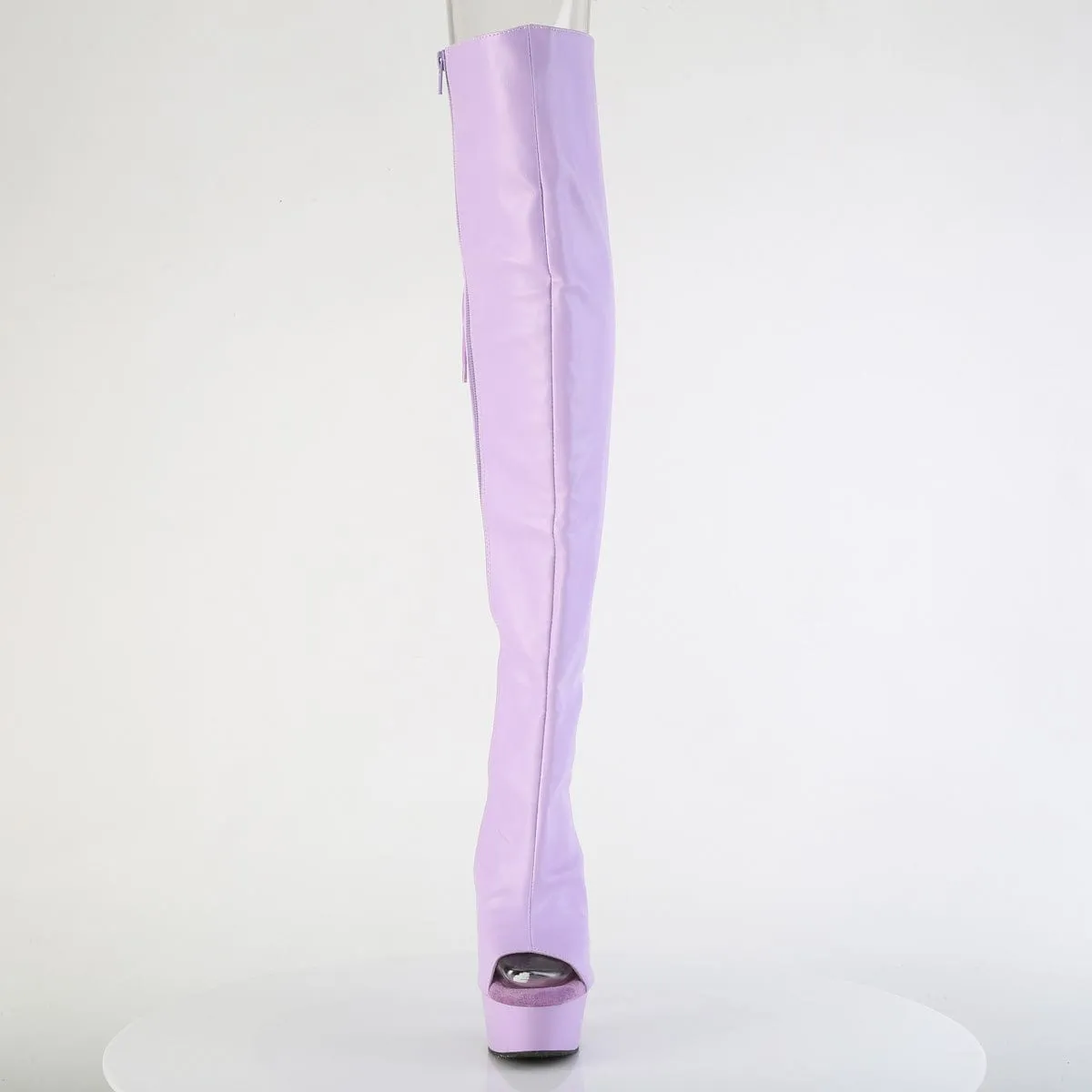 DELIGHT-3019 Platform Shoes Lavender Faux Leather/Lavender Matte Timeless Design Artist