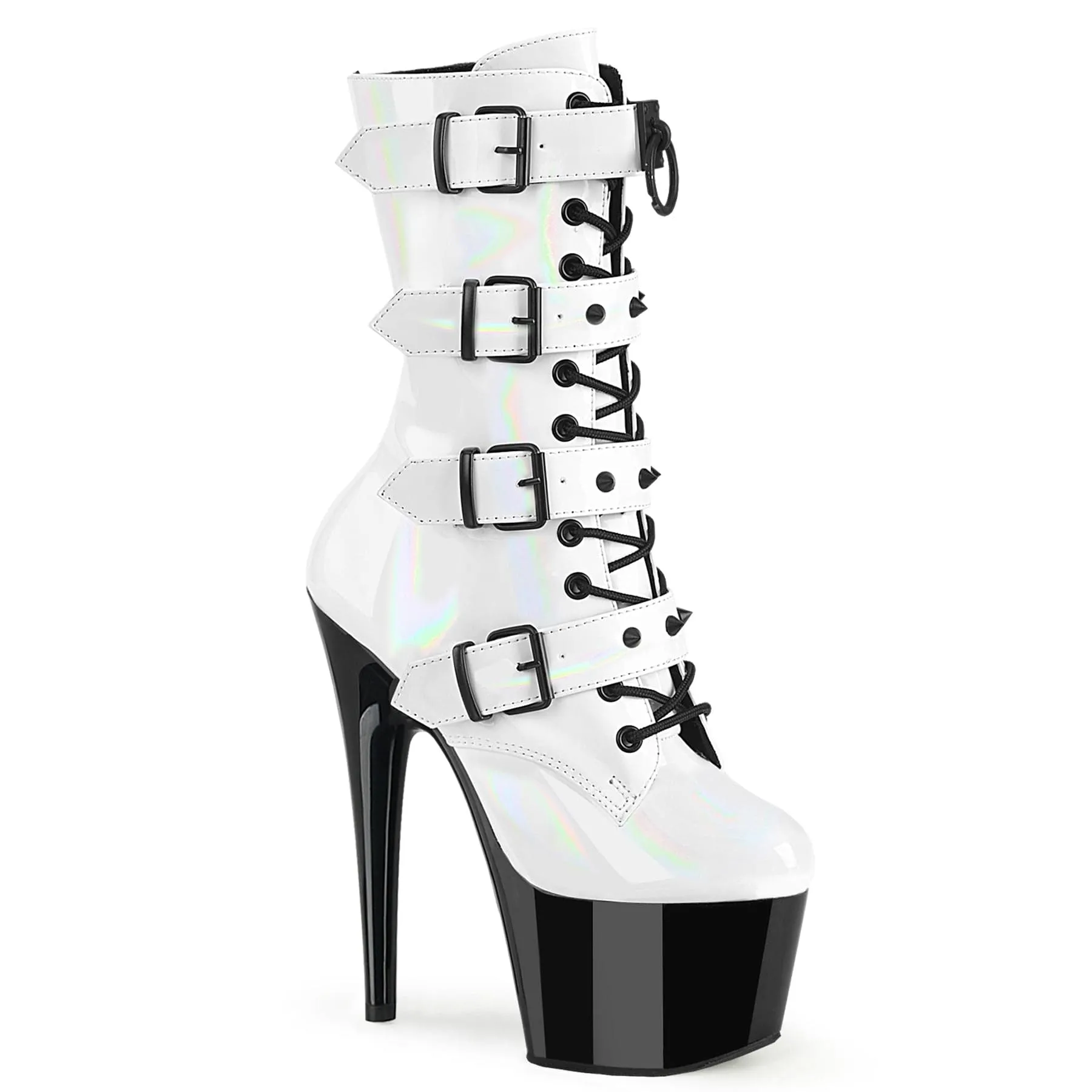 ADORE-1046TT White Hologram Patent/Black Comfortable interior