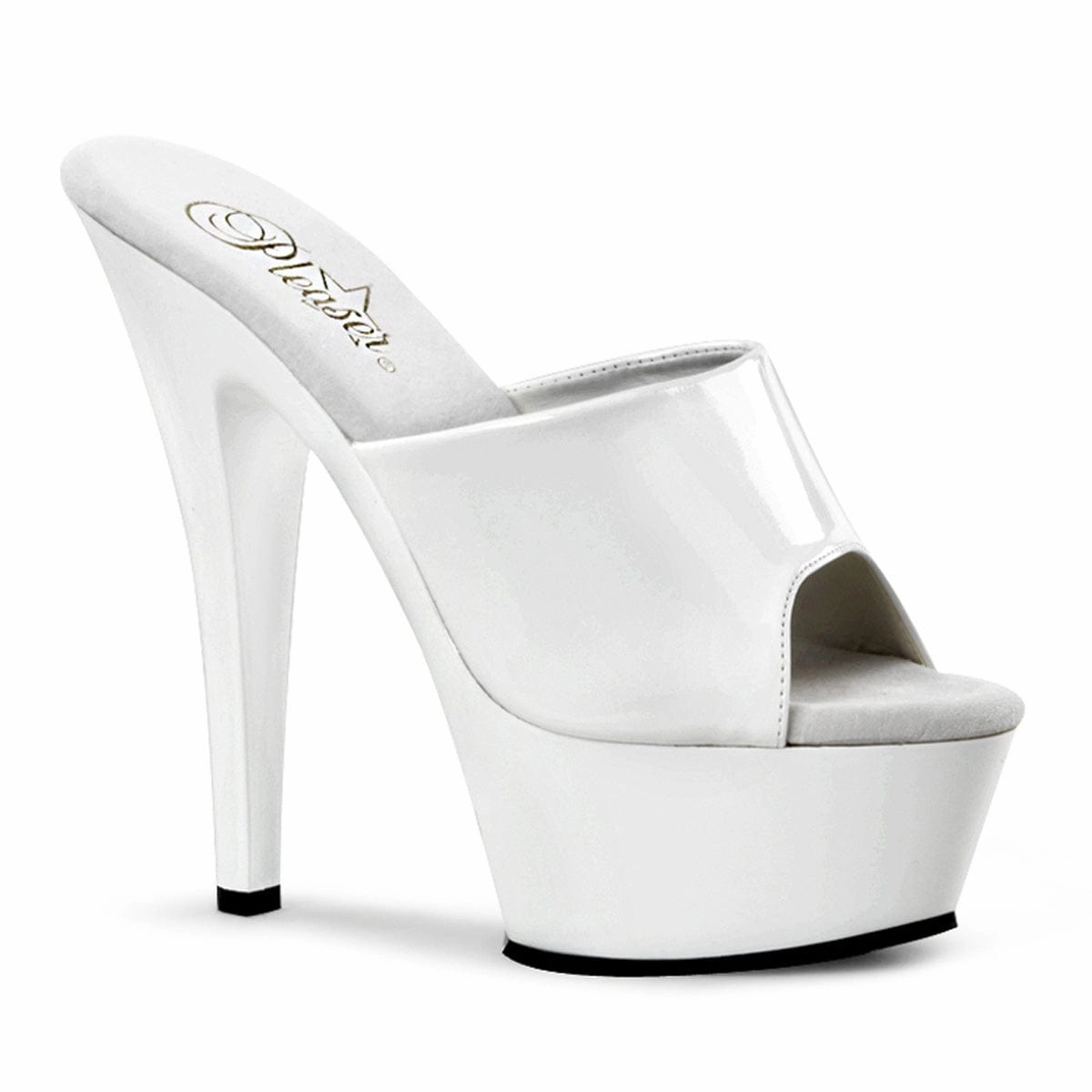 Cushioned heel KISS-201 White Patent/White