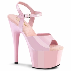 Clean White ADORE-709 Baby Pink Patent/Baby Pink