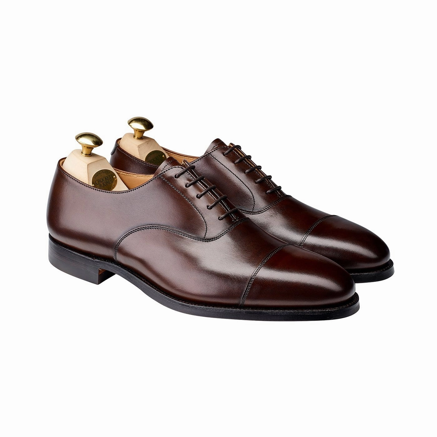 Connaught 2 Dark Brown Burnished Calf (City Sole) Metallic Accent