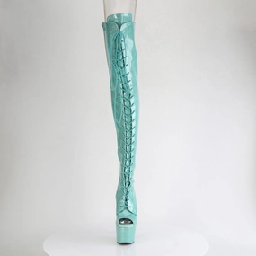 ADORE-3021GP Aqua Glitter Patent/M Outdoor Fun Ankle Support