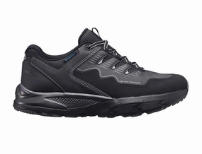 Mens Active Waterproof Cadore Black Hiking Shoes Easy Wear Work Ready