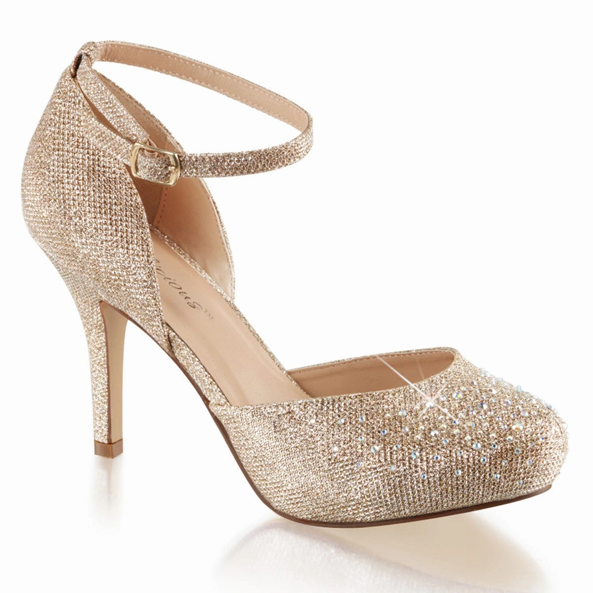 Classic Base COVET-03 Nude Glitter Mesh Fabric
