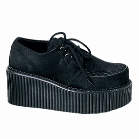 CREEPER-202 Black Fur Durable outsole