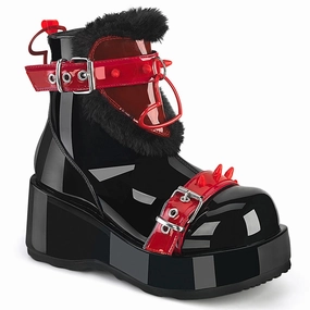 CUBBY-57 Black Patent -Red PVC Travel Must Training