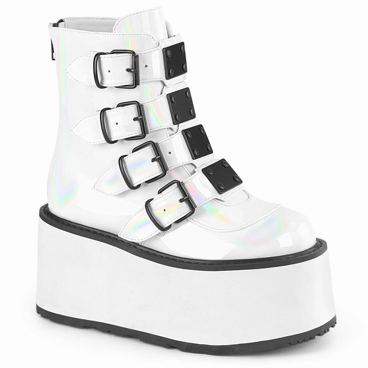 DAMNED-105 White Hologram Patent Winter Chill