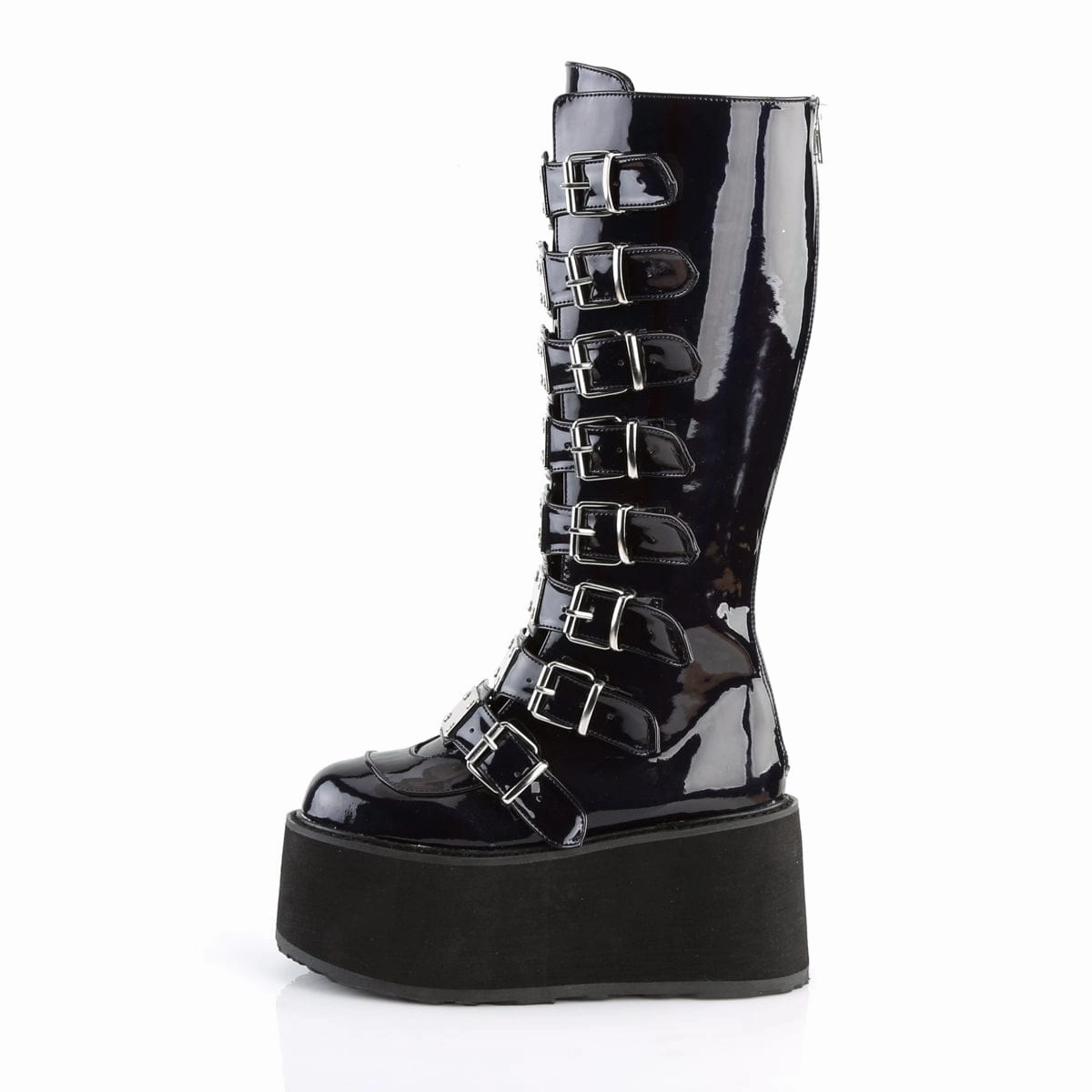 Slip Safe DAMNED-318 Black Hologram Vegan Leather