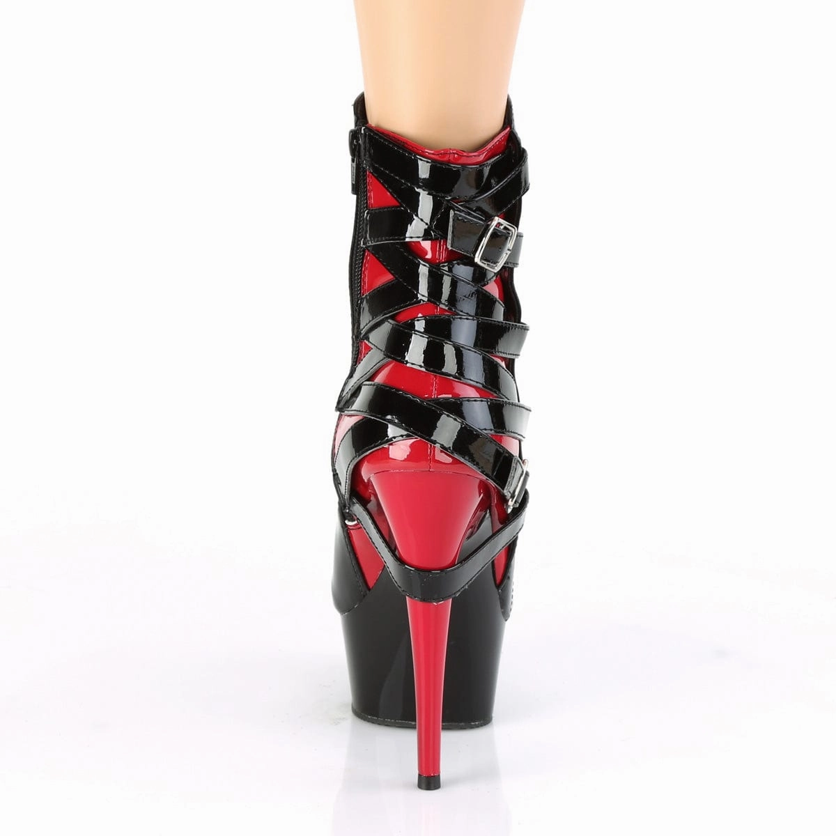 Trendy Design DELIGHT-1012 Black-Red Patent/Black-Red