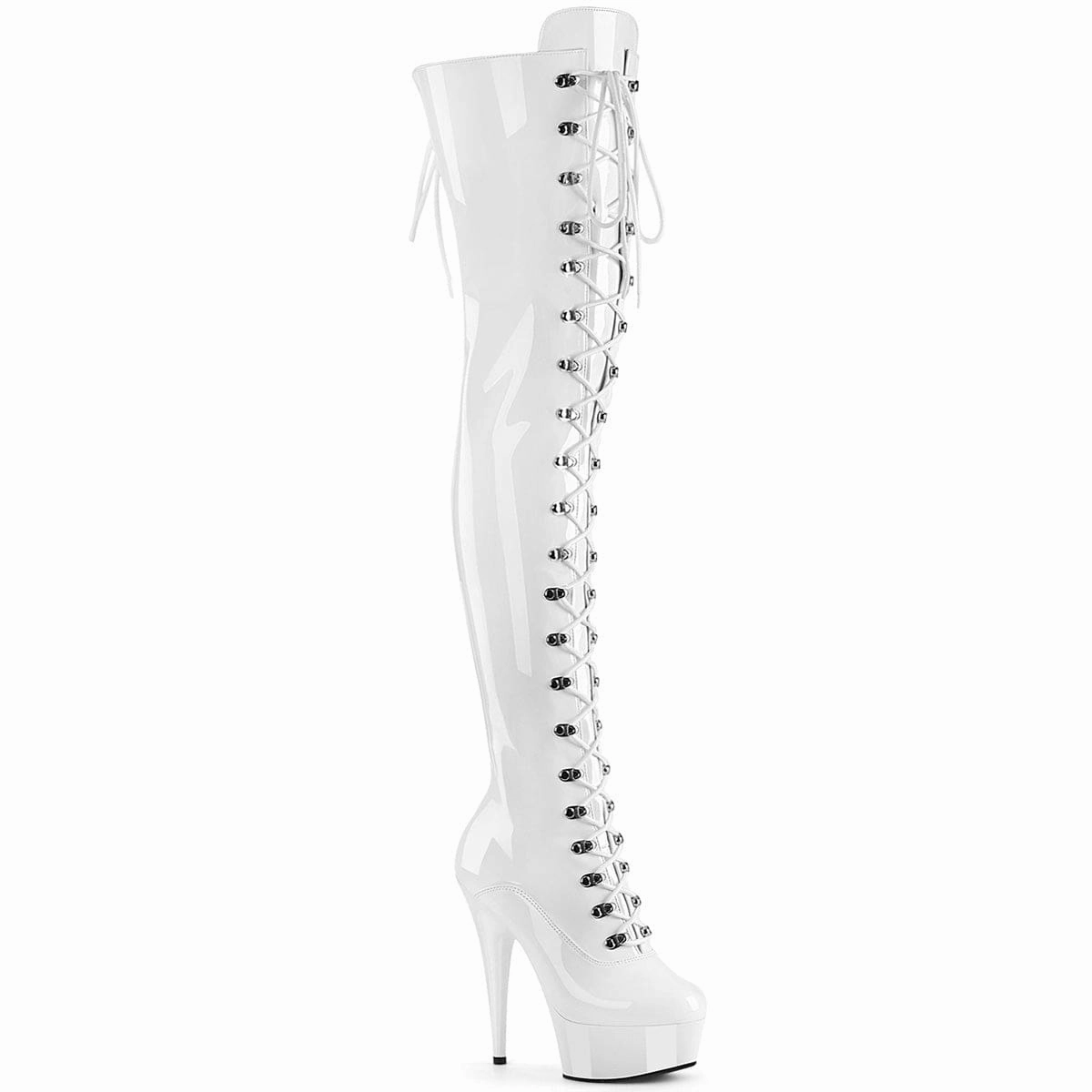 Enhanced grip Rain Step DELIGHT-3022 White Stretch Patent/White