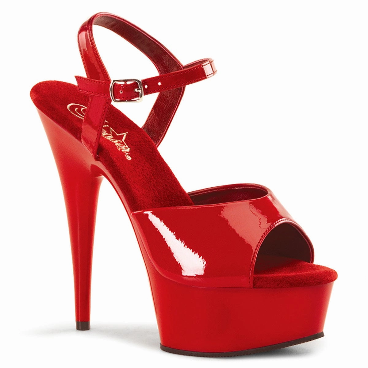 Perfect Walking Heel Ease DELIGHT-609 Red Patent/Red