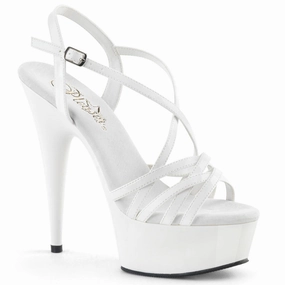 Comfortable And Lightweight Casual Style DELIGHT-613 White Patent/White