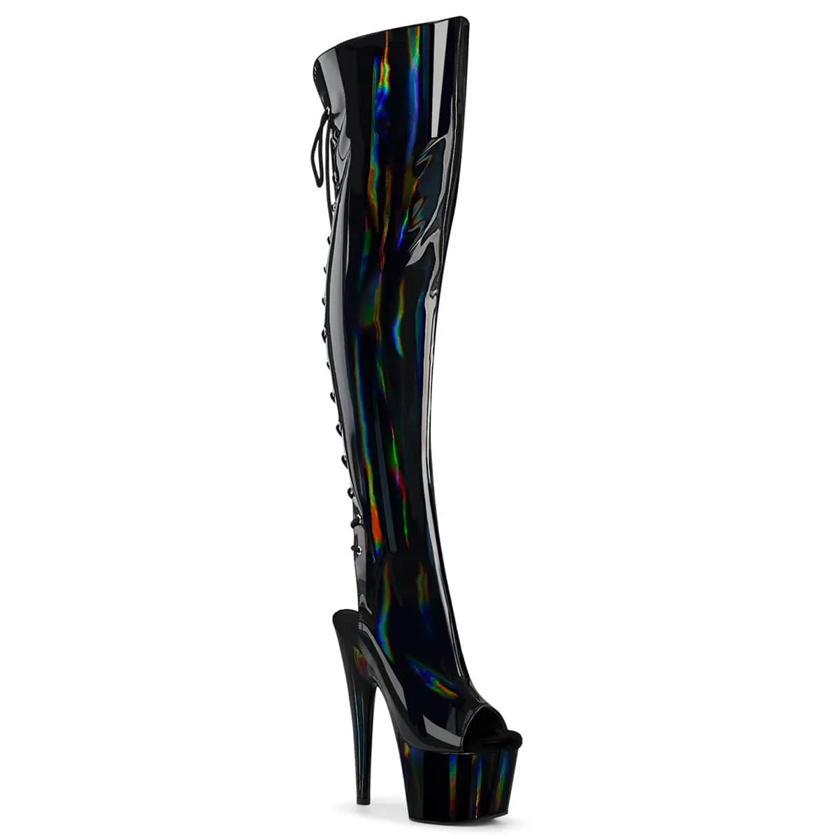 Light support Sporty Look ADORE-3019HWR Black Stretch Hologram/Black Hologram