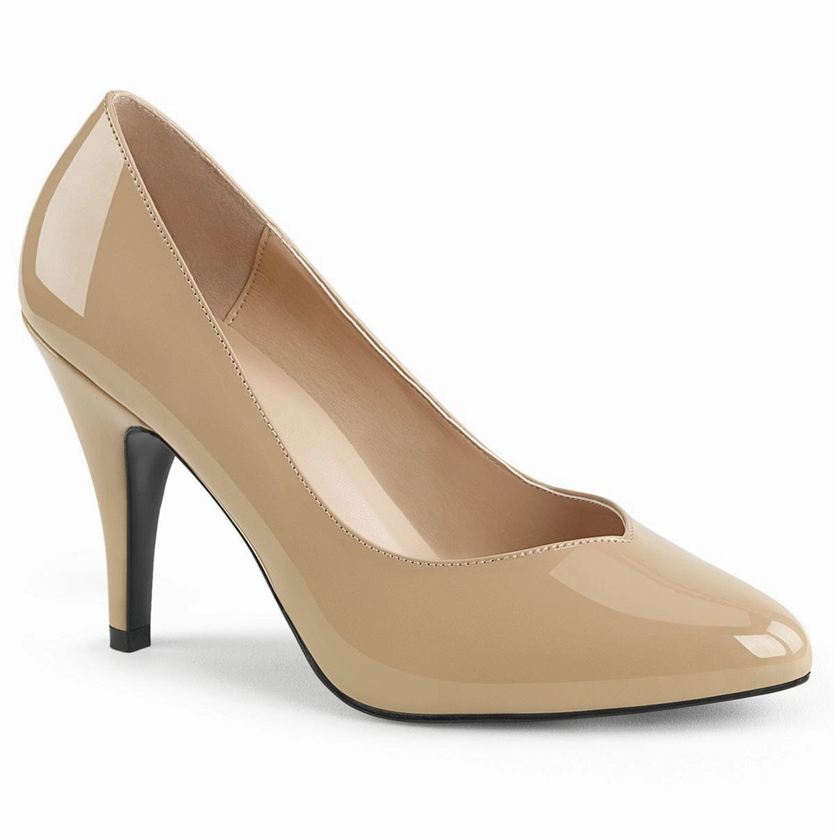 Pink Stiletto Heels Classic Style DREAM-420 Cream Patent