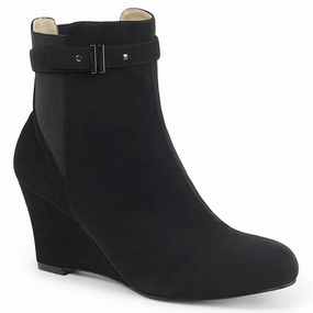 Italian Glam KIMBERLY-102 Black Nubuck Suede