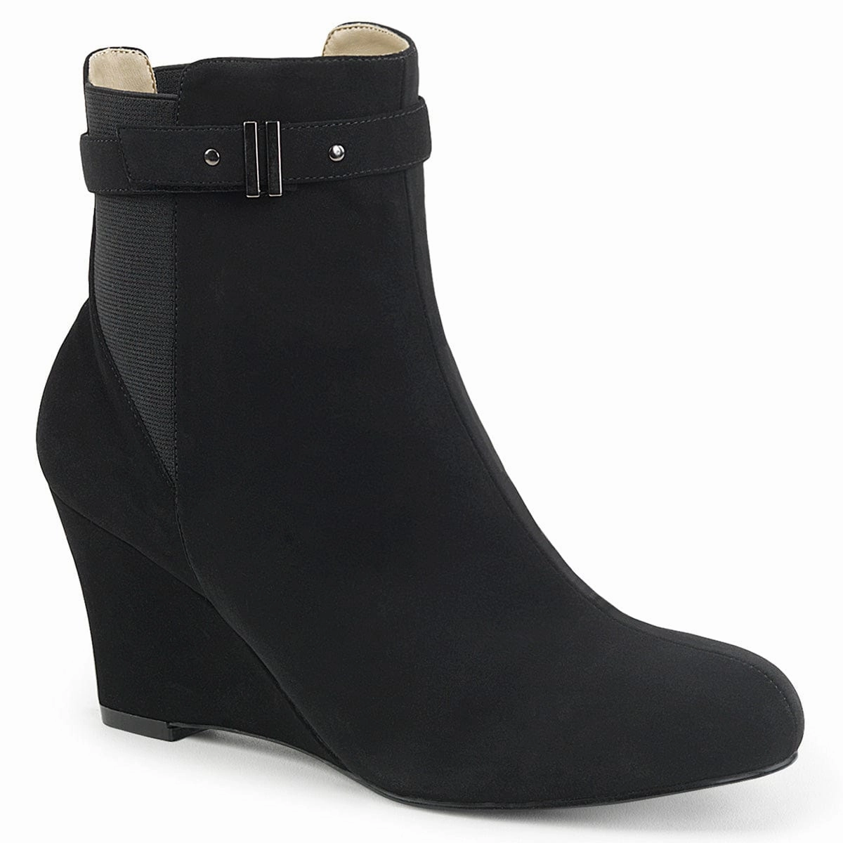 KIMBERLY-102 Black Nubuck Suede Fashionable