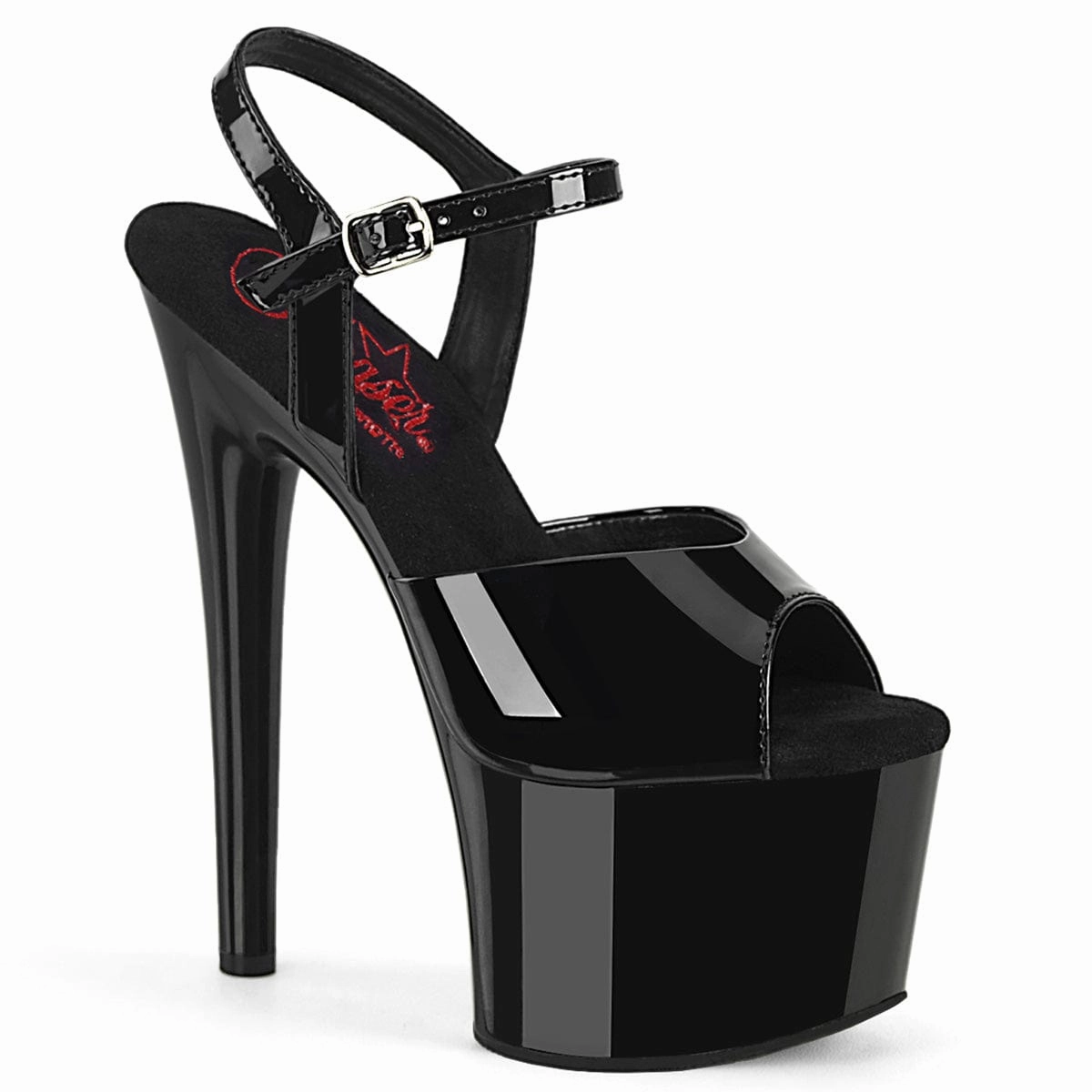 Buckle Detail Dressy PASSION-709 Black Patent/Black