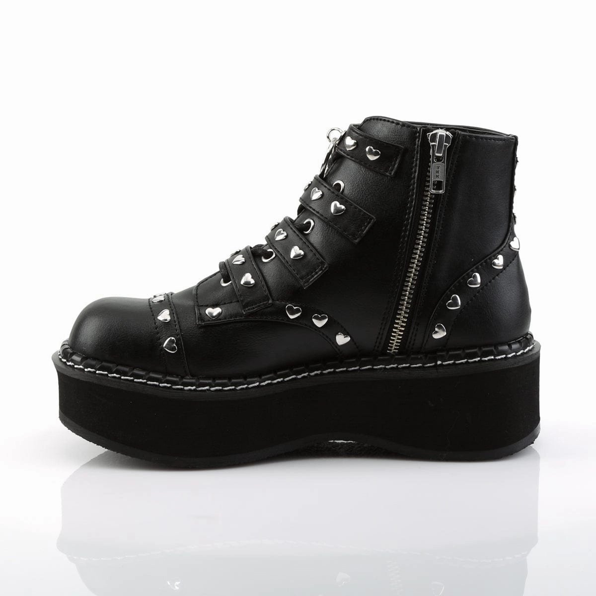 Stylish Option EMILY-315 Black Vegan Leather