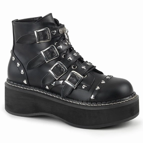 EMILY-315 Black Vegan Leather Classic Color