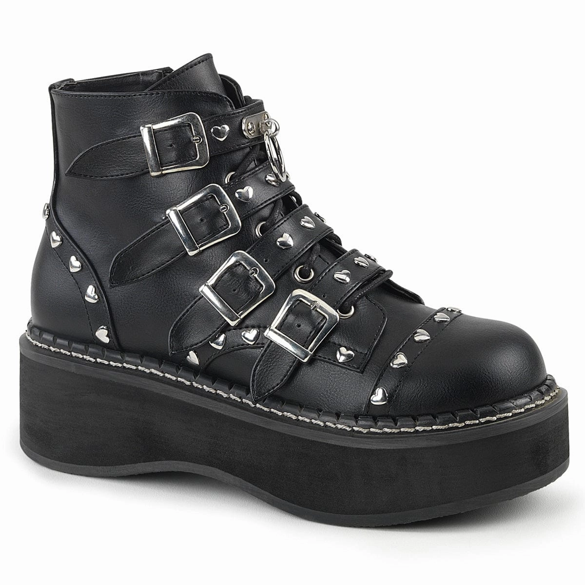 Snow Warm EMILY-315 Black Vegan Leather