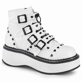 City Edge EMILY-315 White Vegan Leather
