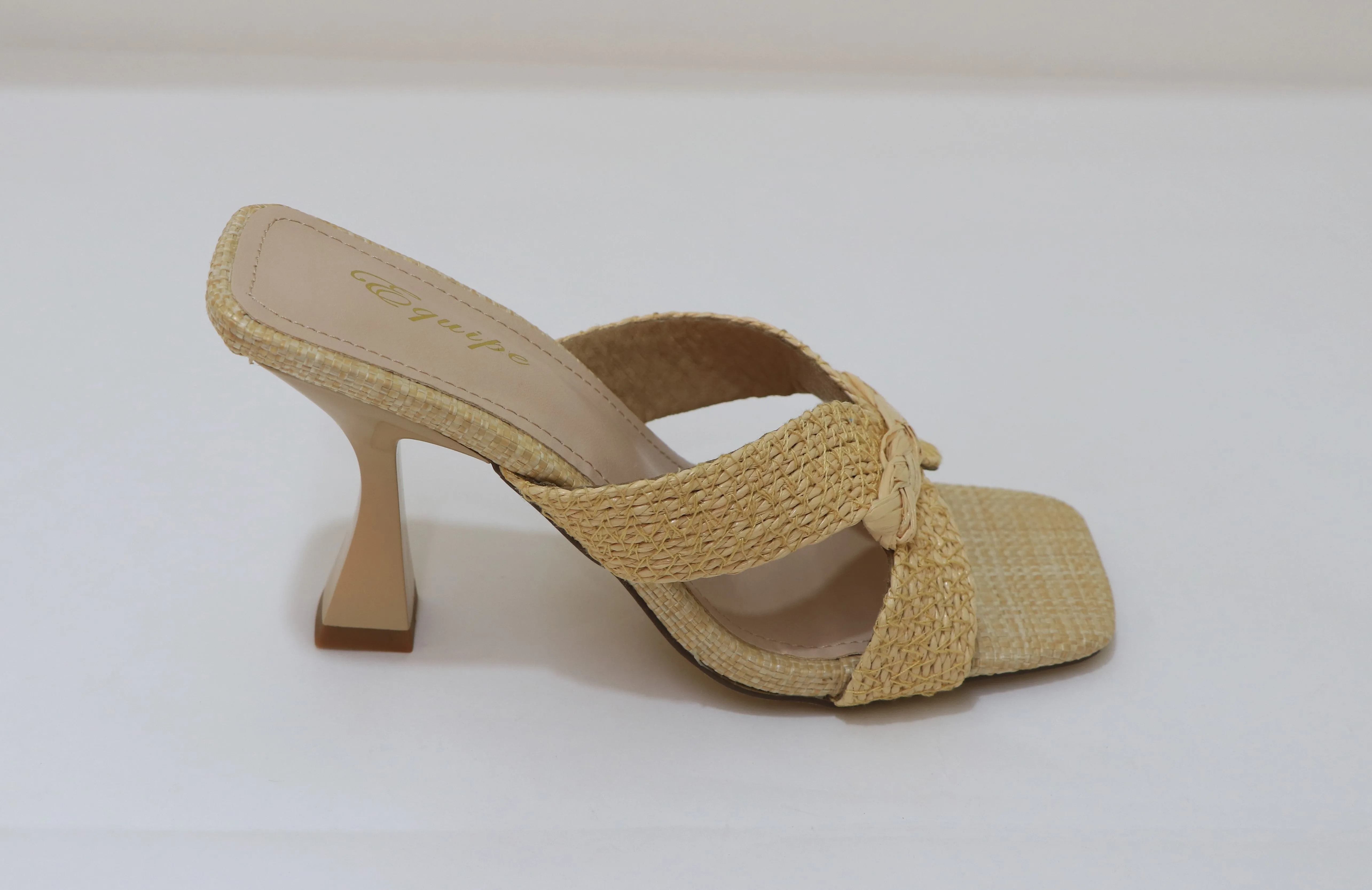 Wrap Tie Wide Strap EQUIPE Crossband Mules