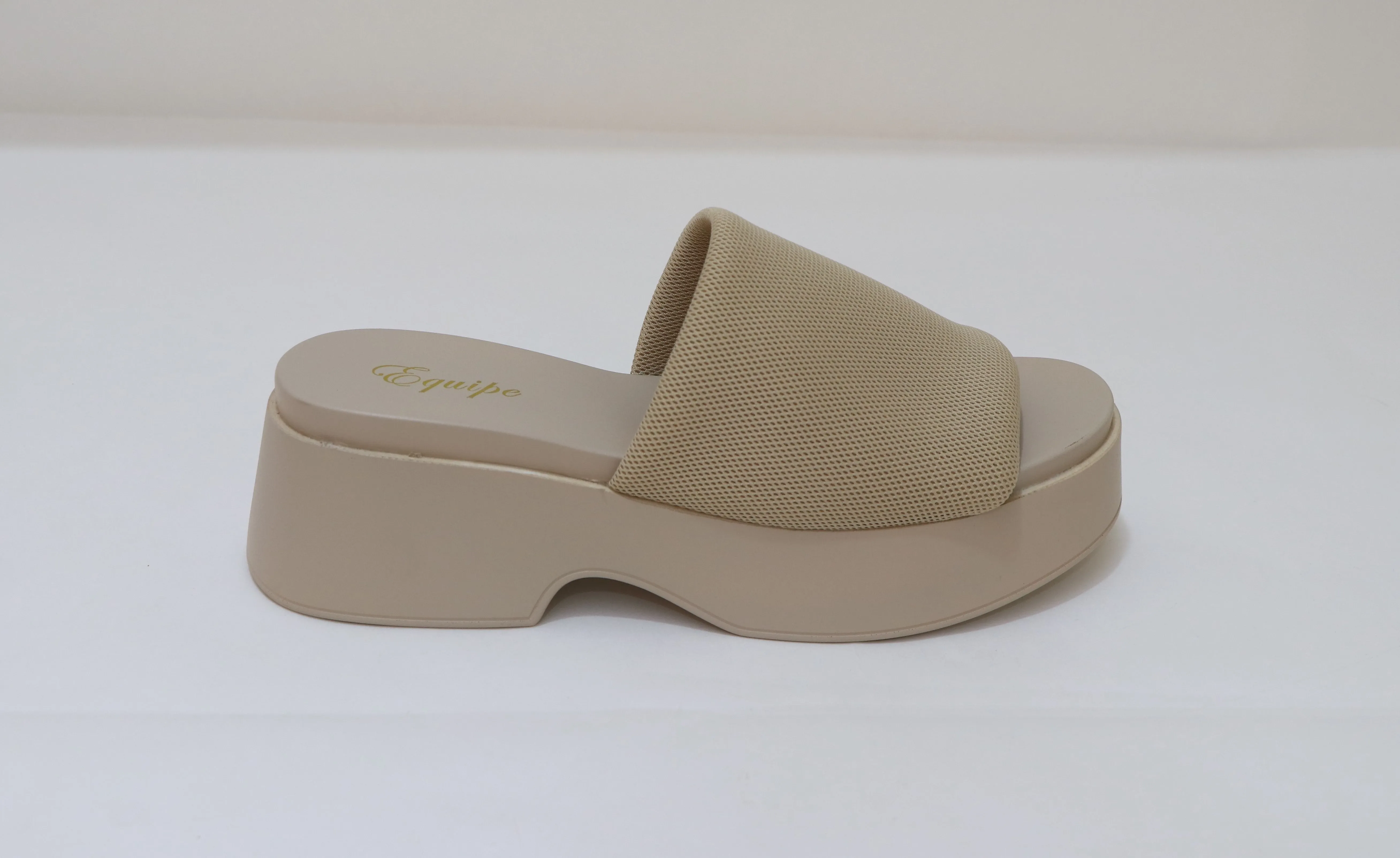 EQUIPE Platform Slide Sandals Adjustable band