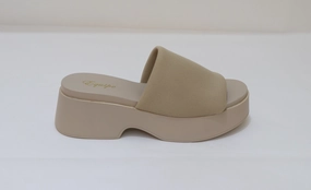 EQUIPE Platform Slide Sandals Molded Footbed Stylish and Practical