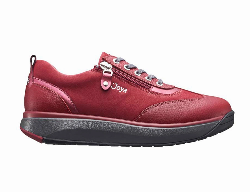 Womens Senso Zip Laura Red Shoes Pearl Shine