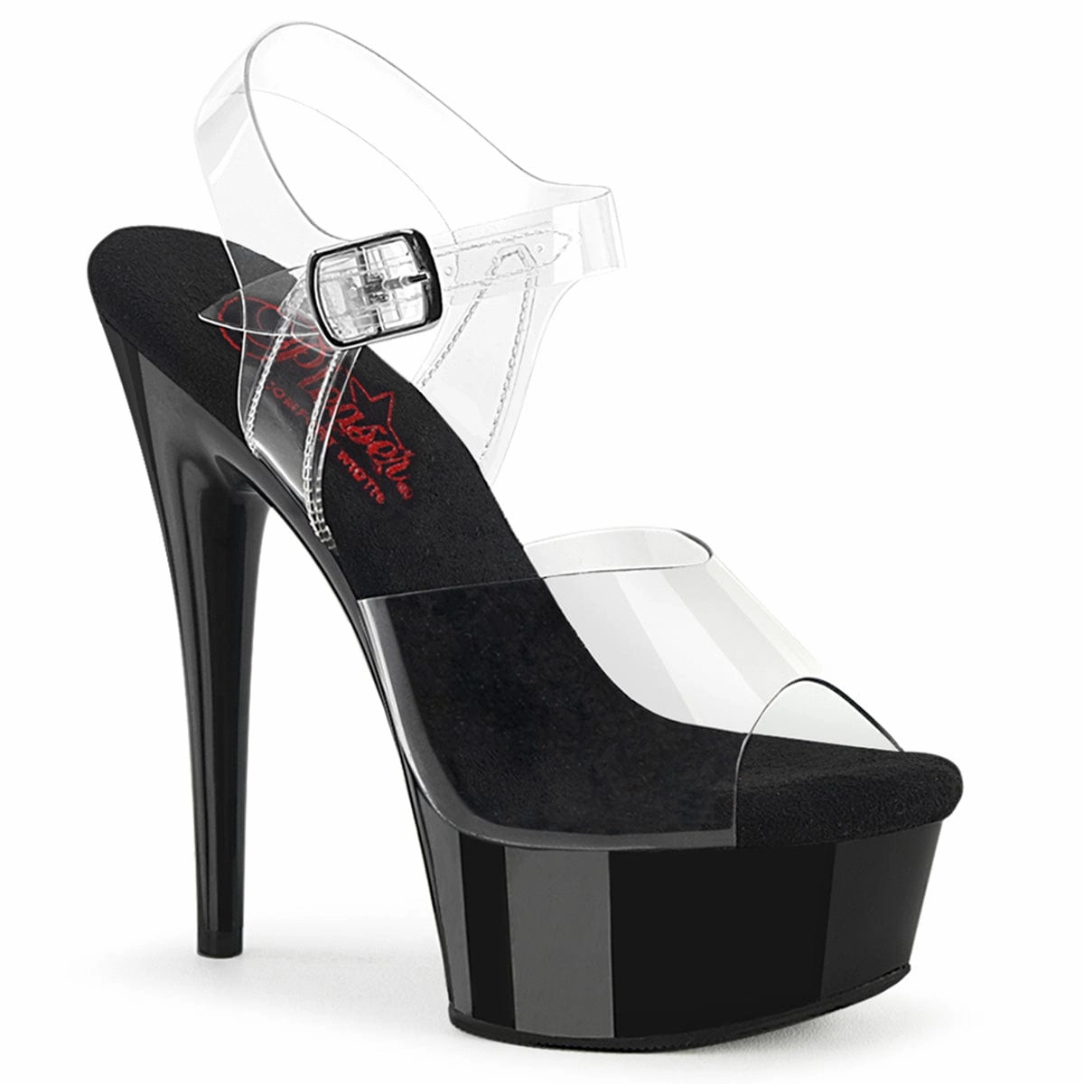 Open Toe Sandals EXCITE-608 Clear/Black