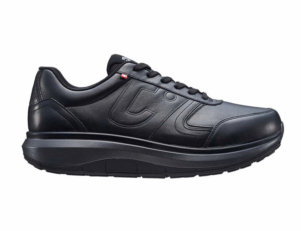 Mens Wave Wide-Fit Cancun SR Black Trainers Cyber Mode Anytime Go