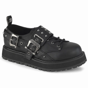 Easy Flow VALOR-38 Black Vegan Leather Unisex Platform Shoes