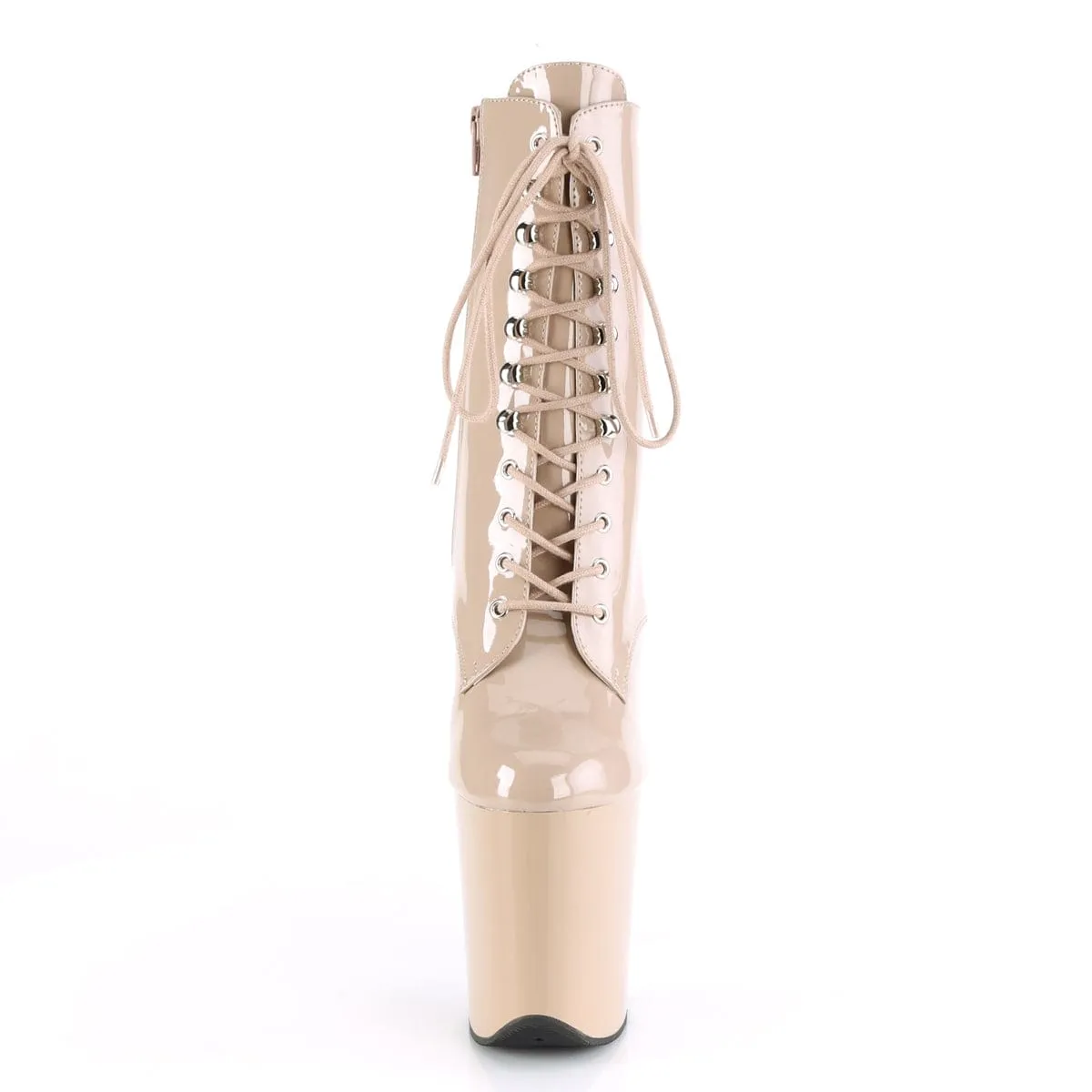 FLAMINGO-1020 Nude Patent/Nude Pleaser US Size (Women's): 5