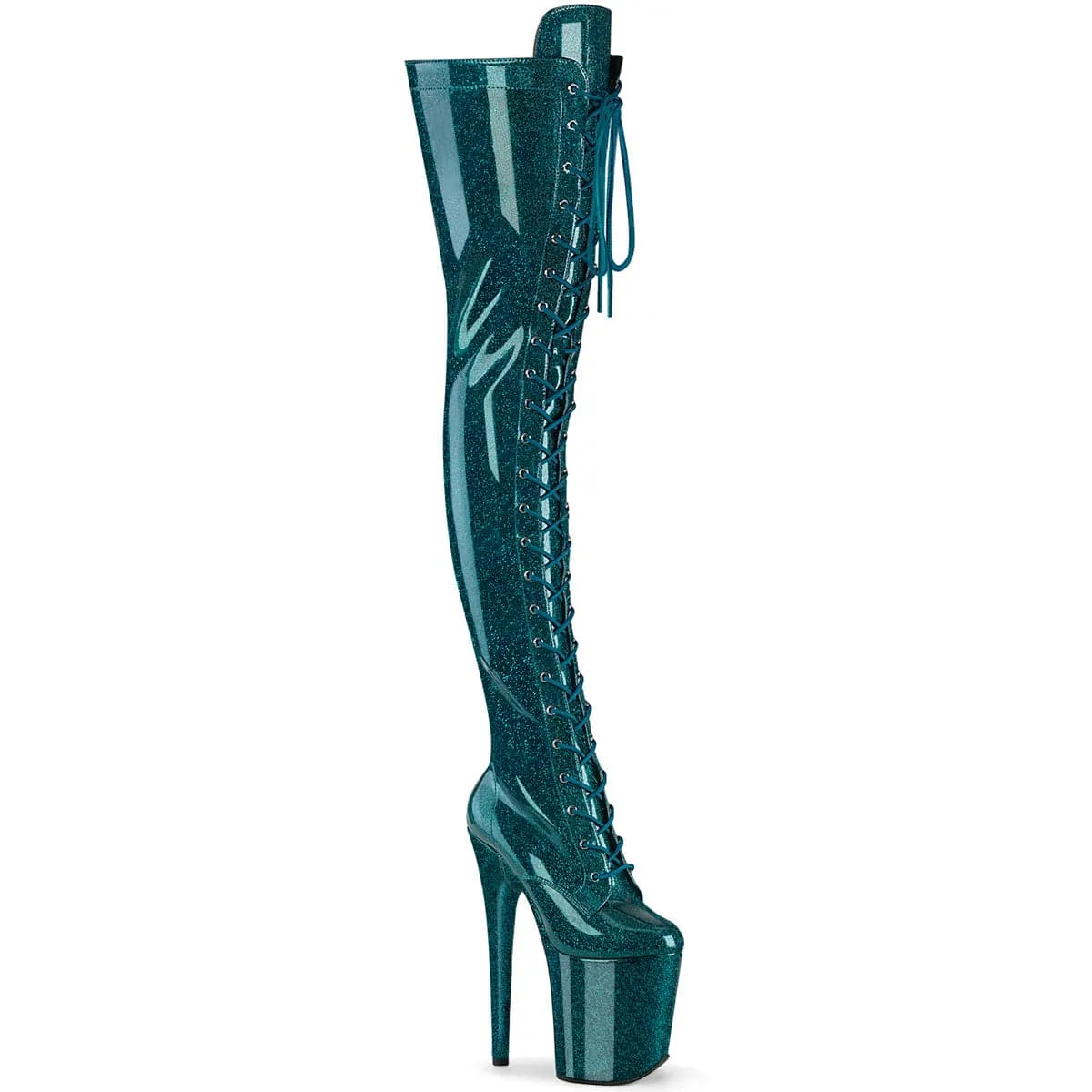 Long Walk FLAMINGO-3020GP Teal Glitter Patent/M