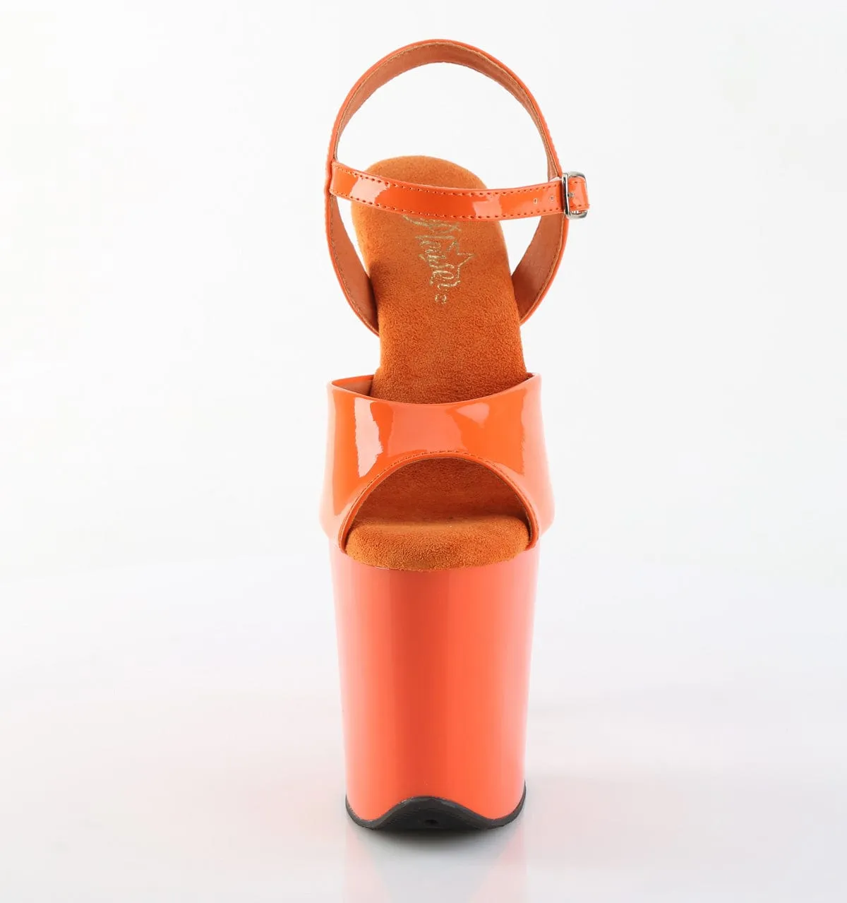 Sporty Comfort FLAMINGO-809 Platform Shoes Orange Patent Orange