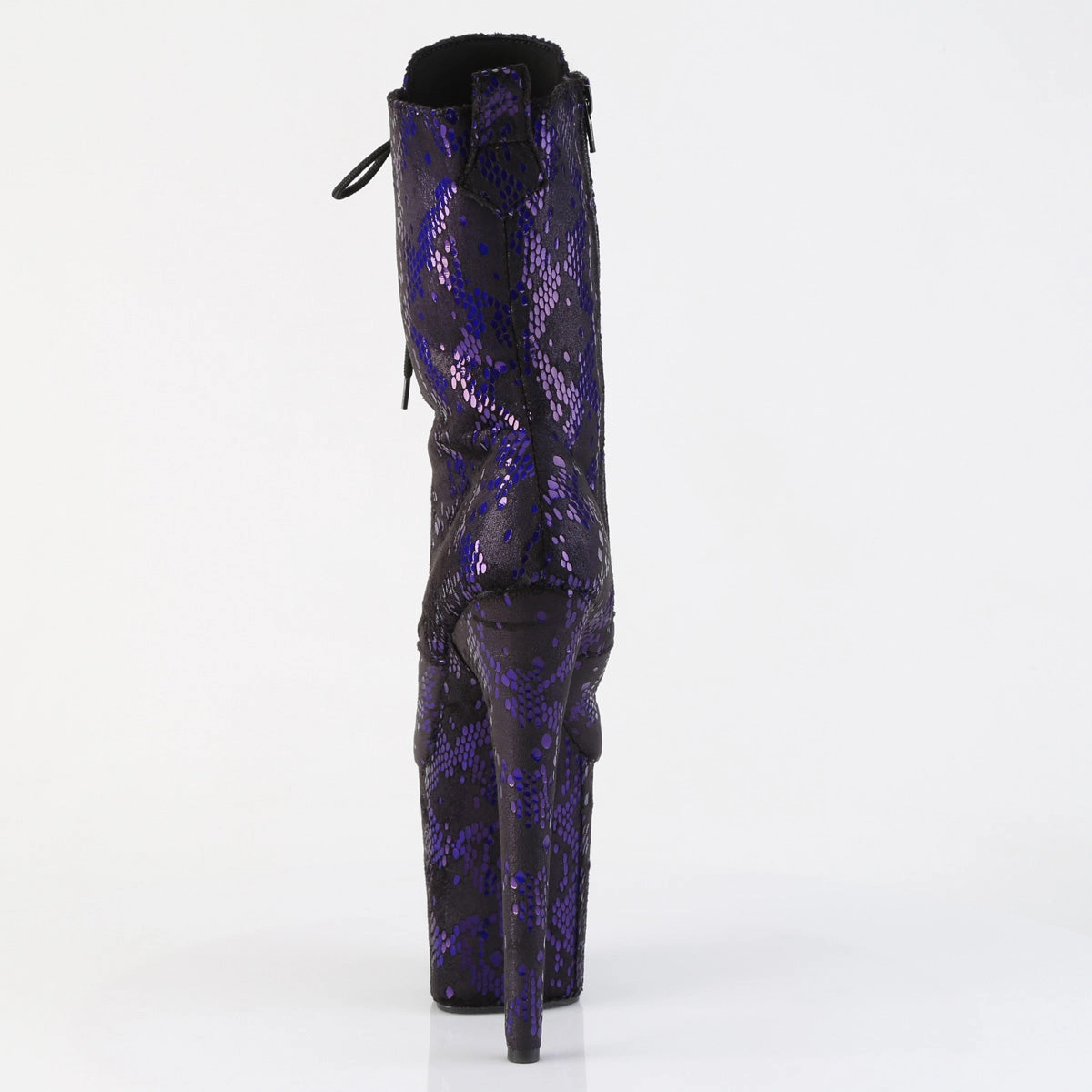 Secure fit Adventure Time FLAMINGO-1040S Platform  Purple Metallic Snake Print Fabric/M