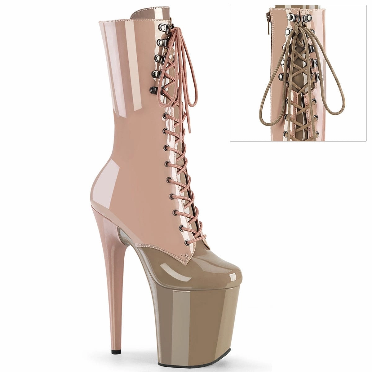 Bold Neon FLAMINGO-1054DC Dusty Pink-Sand Patent/Dusty Pink-Sand