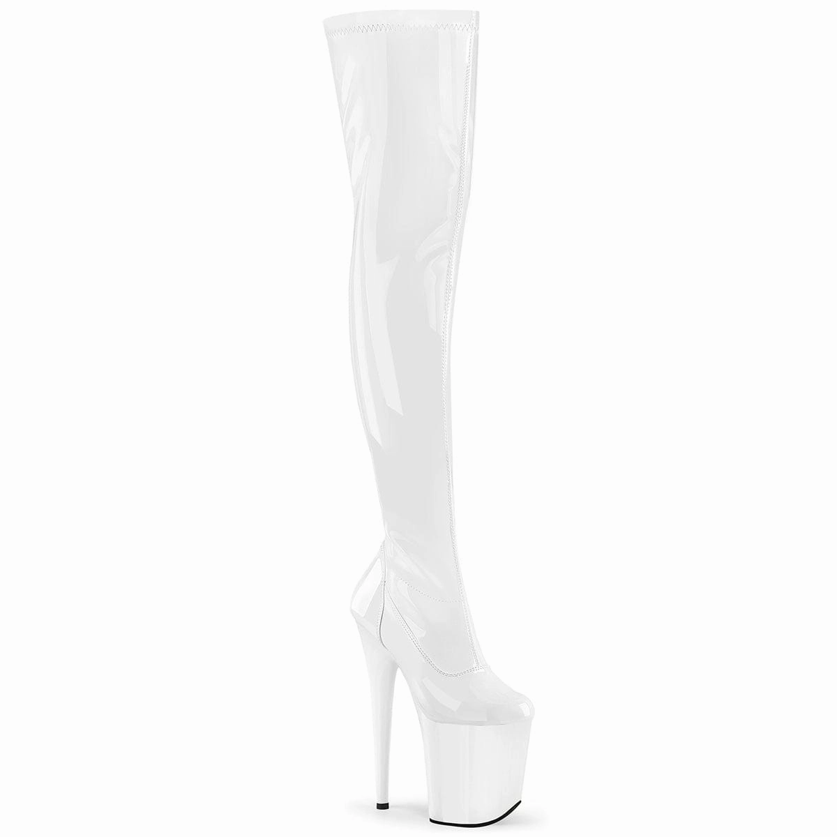 Comfort Wear FLAMINGO-3000 White Stretch Patent/White
