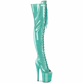 Wardrobe Base FLAMINGO-3021GP Aqua Glitter Patent/M